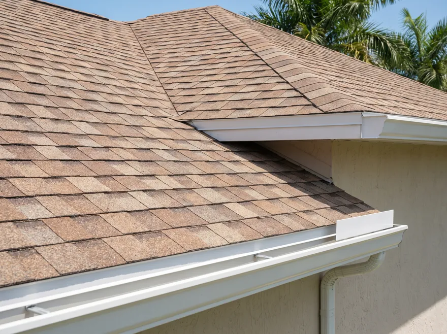 Driftwood tan architectural shingle roof in Hollywood, FL